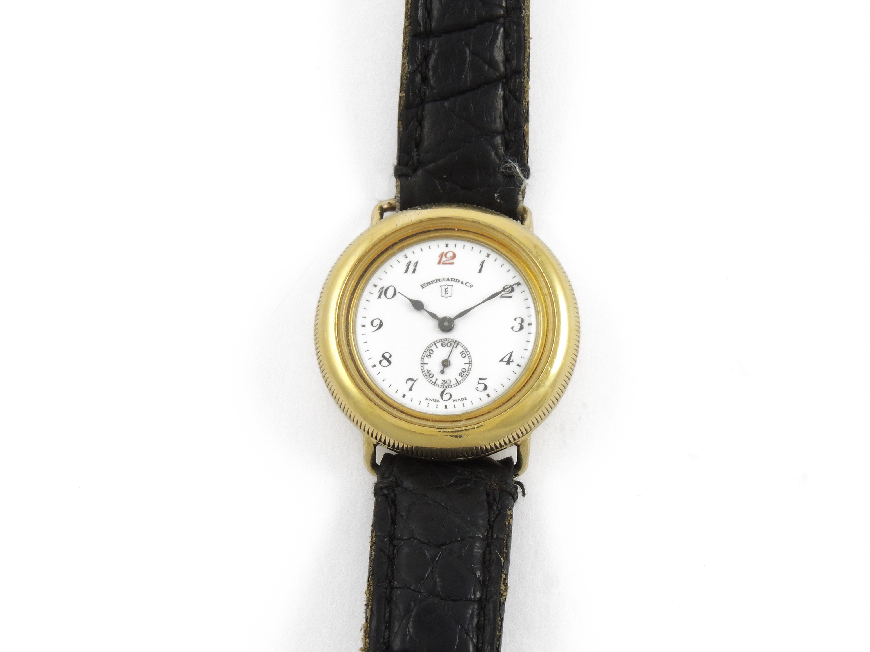 Orologio da Polso per Uomo Eberahrd Patrouille in Argento 925/1000 Placcato Oro Giallo