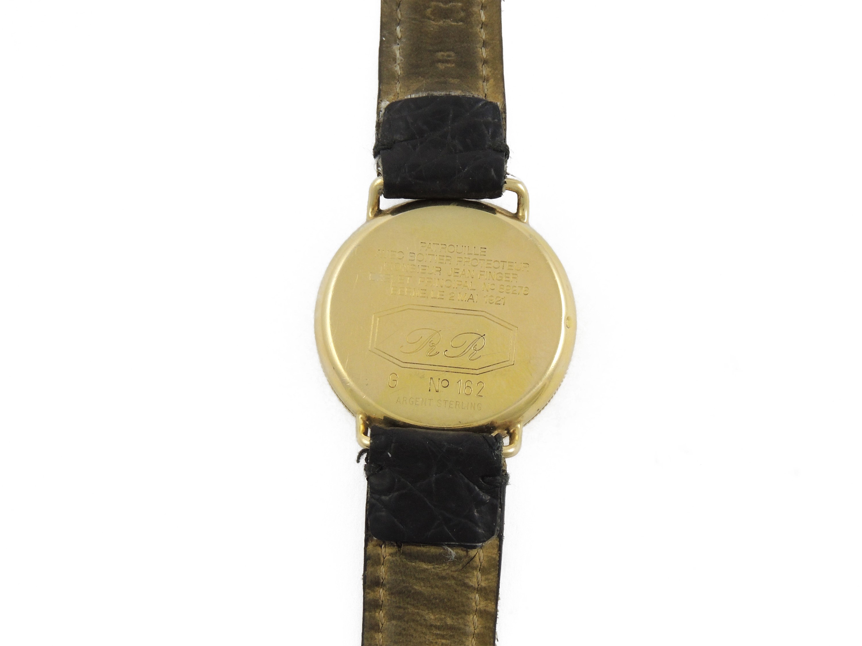 Orologio da Polso per Uomo Eberahrd Patrouille in Argento 925/1000 Placcato Oro Giallo