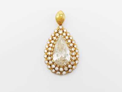 Pendente in Oro Giallo con Diamanti