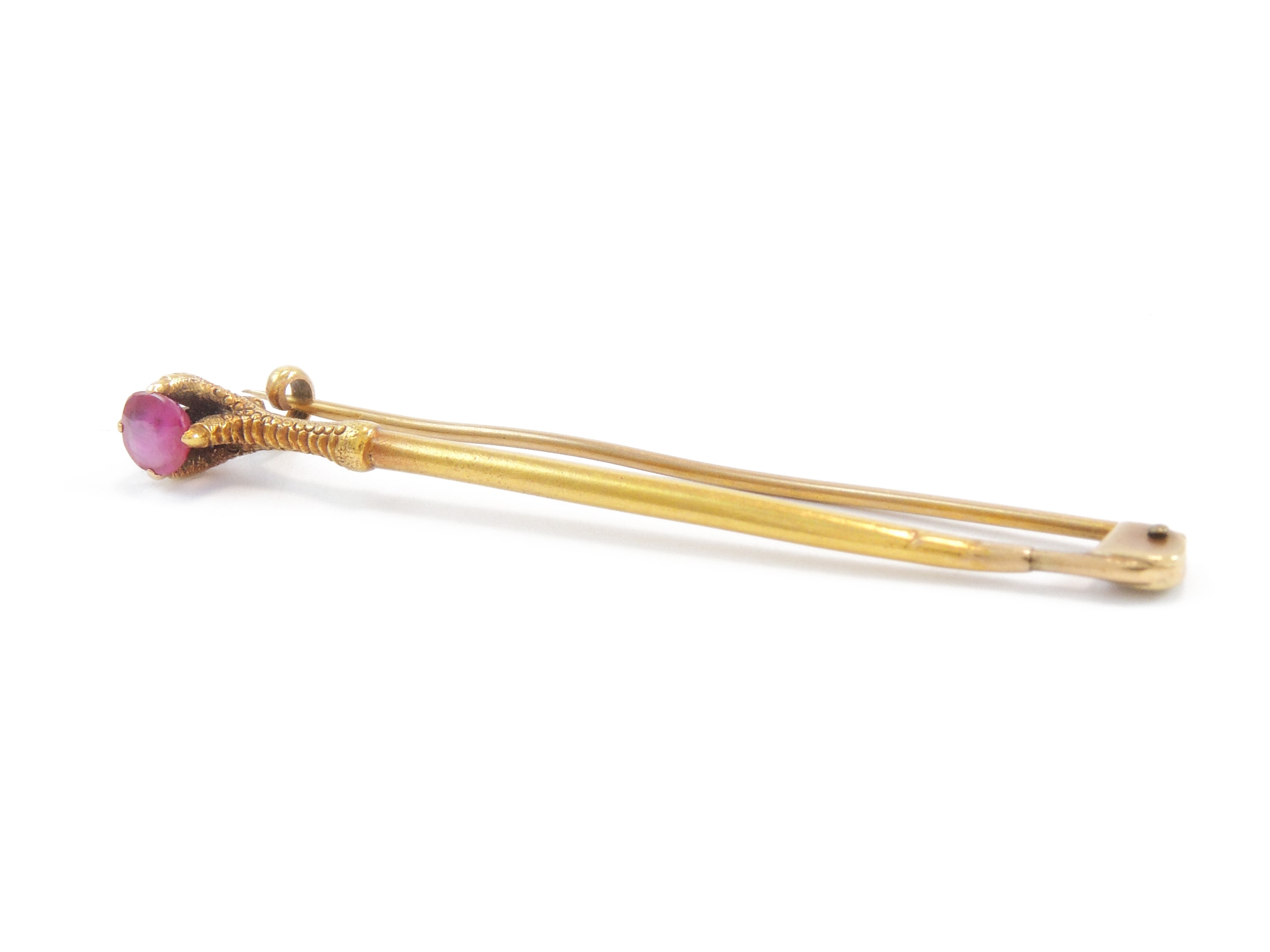 Spilla in Oro Rosso con Rubino