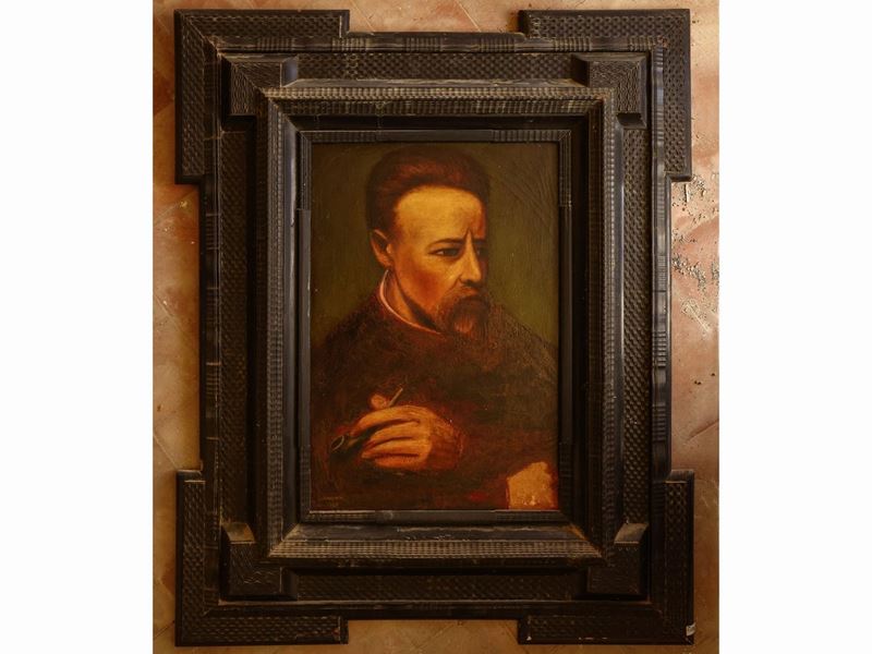 Coppia di Cornici in Legno Ebanizzato
