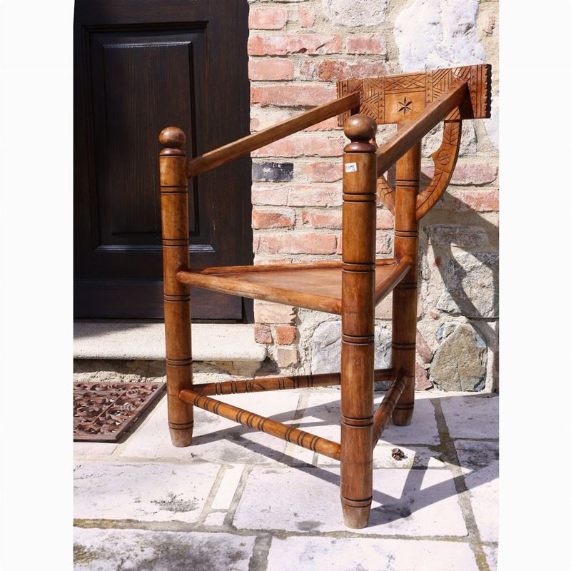 Coppia di Poltroncine in Legno Tenero