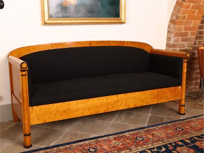 Divano Biedermeier in Acero
