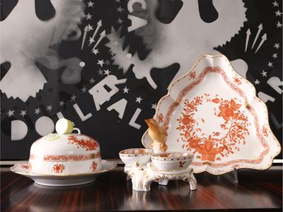 Set da Tavola in Porcellana, Indian Basket, Herend