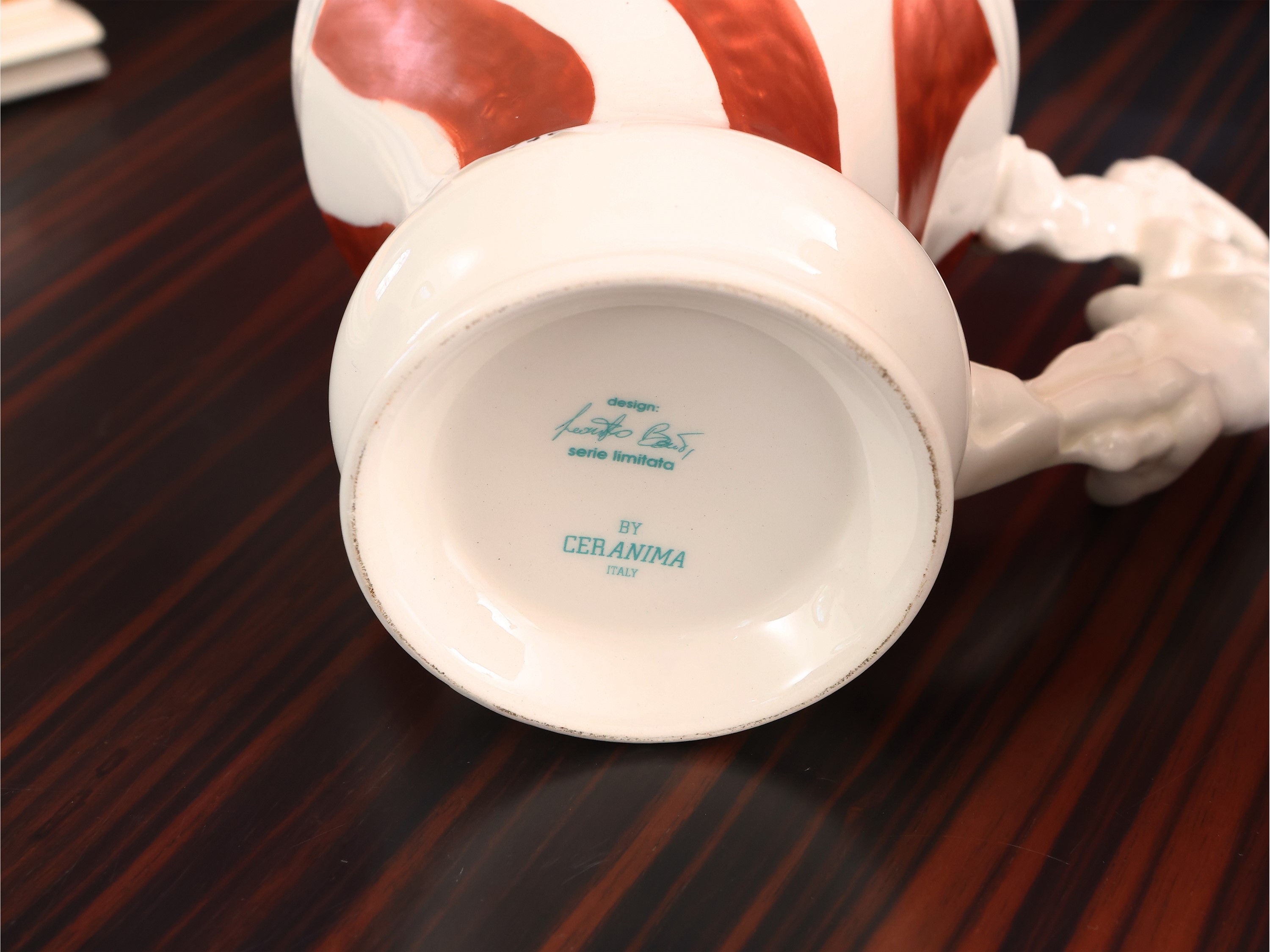 Serie di Dodici Tazze da Cioccolata in Terraglia, Fausto Bandi per Ceramina