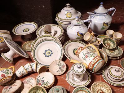 Miscellanea di Accessori per la Cucina in Terracotta Smaltata