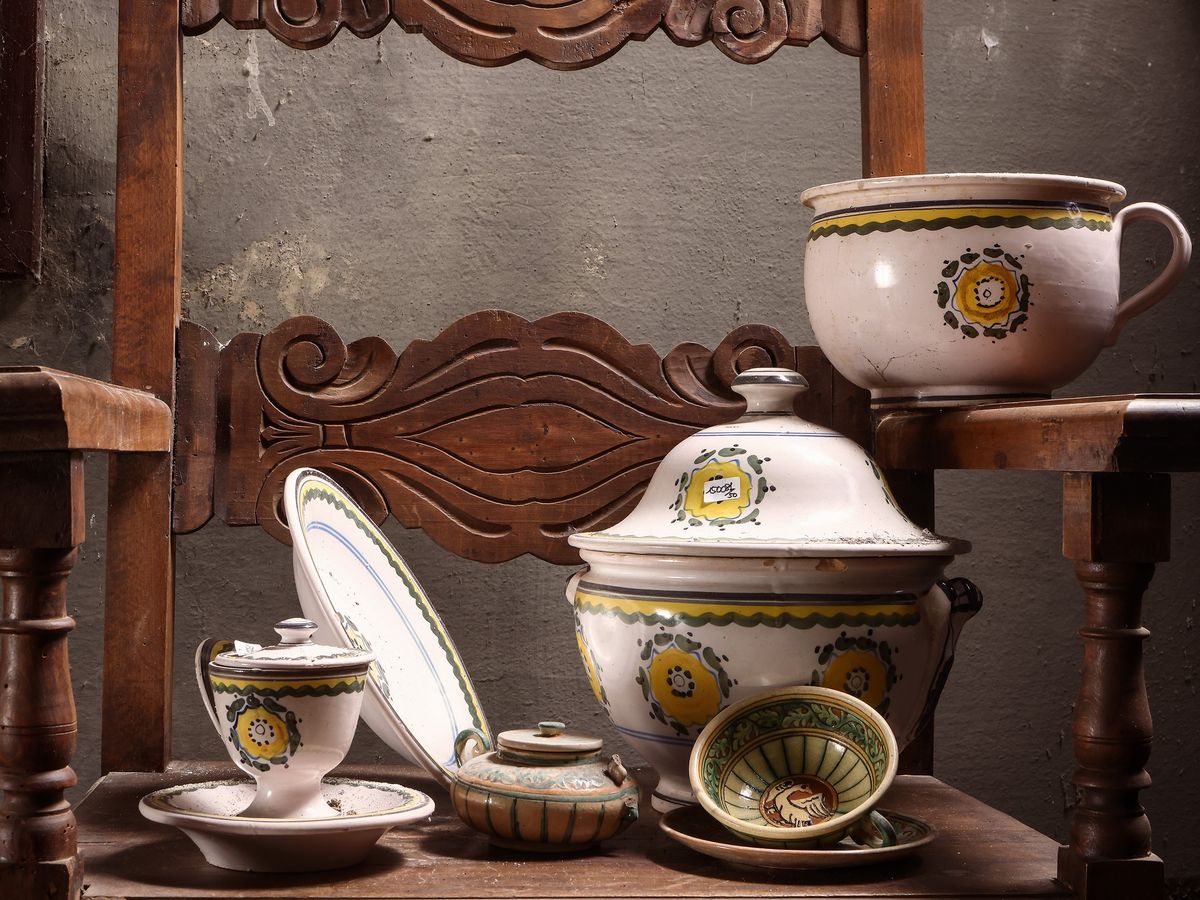 Miscellanea di Accessori per la Cucina in Terracotta Smaltata