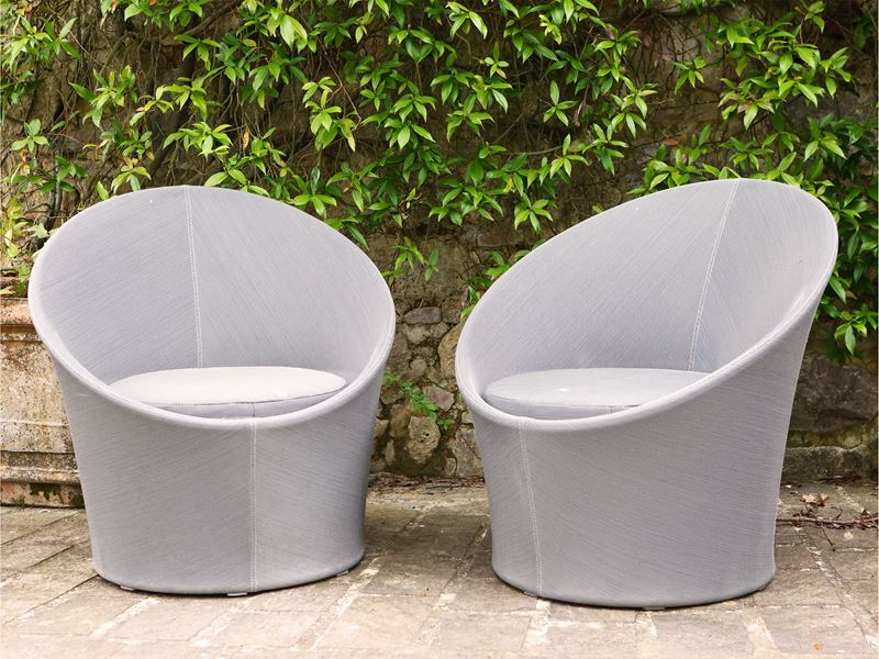 Coppia di Poltroncine a Pozzetto da Giardino