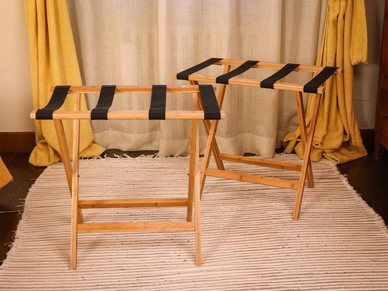 Coppia di Stand per Valige in Legno Tenero