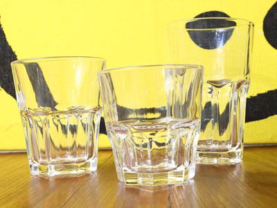 Set di Bicchieri da Osteria in Vetro Spesso