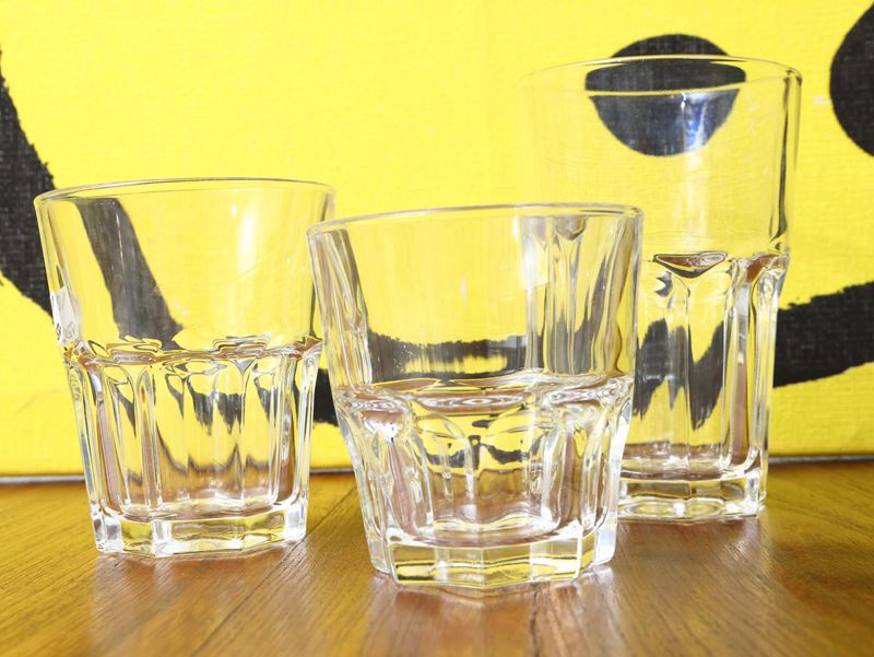 Set di Bicchieri da Osteria in Vetro Spesso