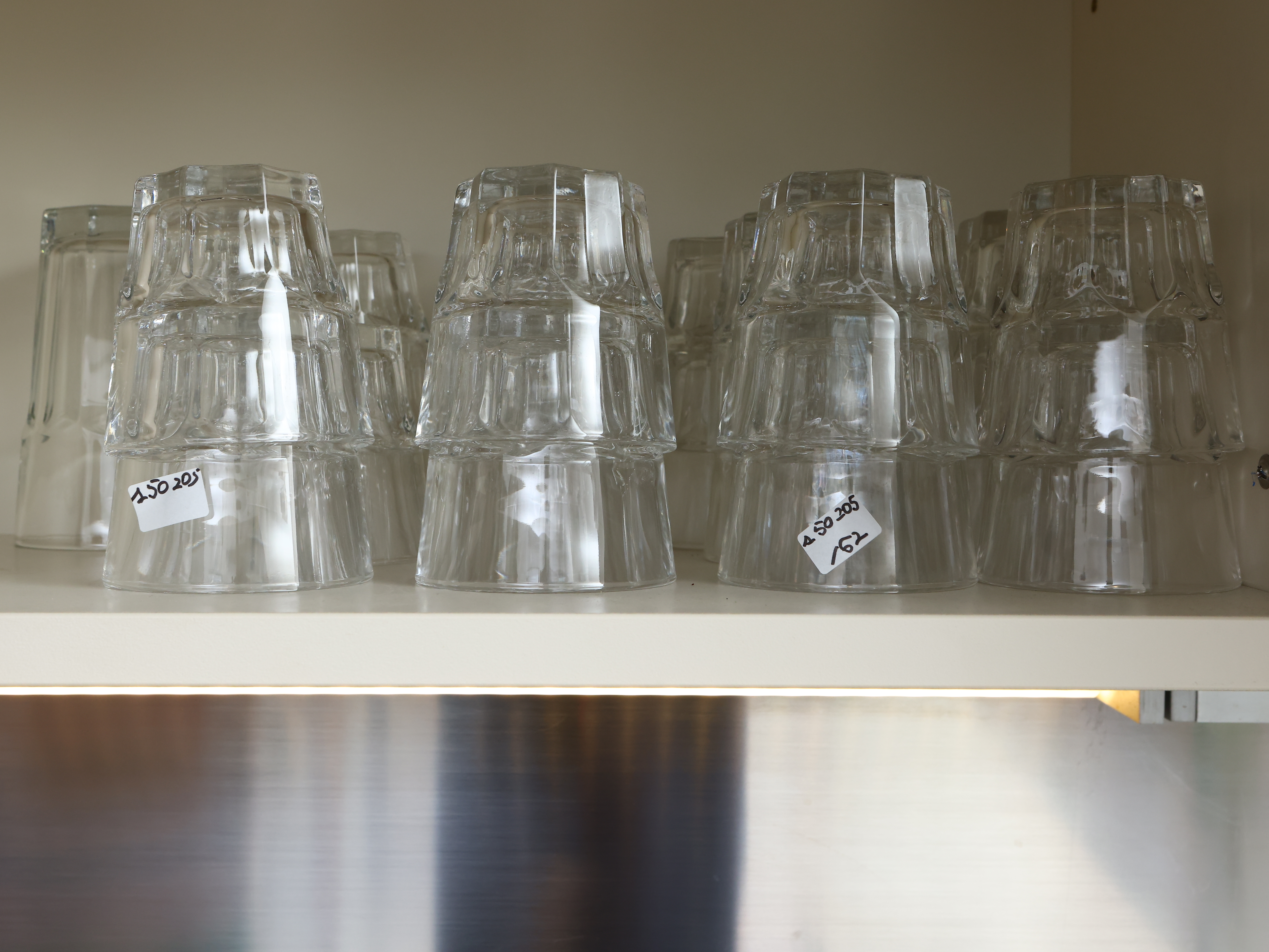 Set di Bicchieri da Osteria in Vetro Spesso