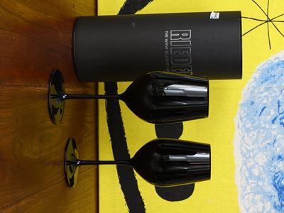 Serie di Dodici Calici da Degustazione in Cristallo Nero, Riedel