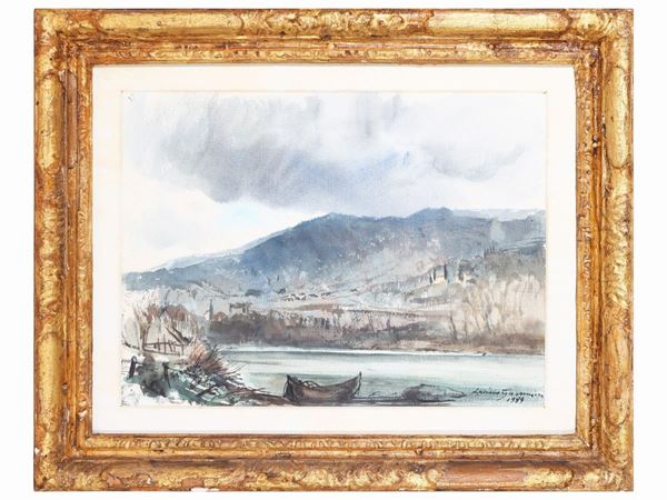 Luciano Guarnieri - River Landscape 1968