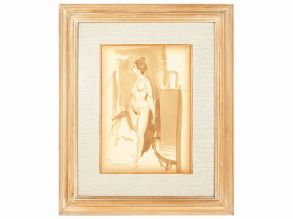 Pietro Annigoni - Female nude