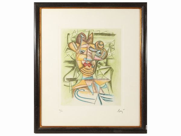 Enrico Baj : Ritratto  - Asta La Collezione Bendinelli - Maison Bibelot - Casa d'Aste Firenze - Milano