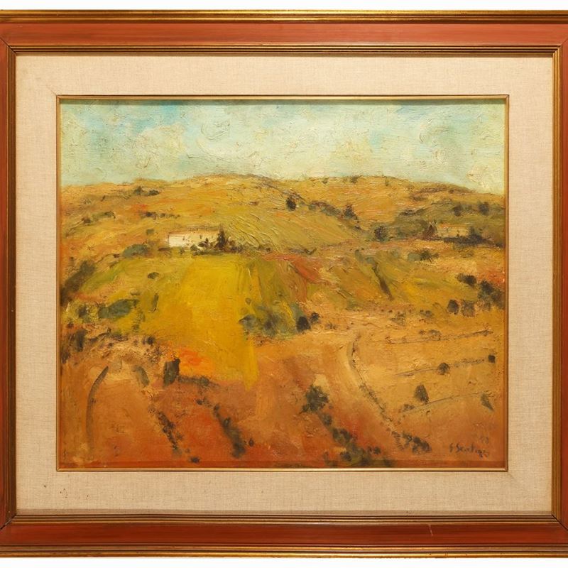 Sergio Scatizzi - Paesaggio in Valdinievole 1948