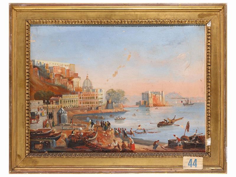 Scuola Napoletana - Baia di Napoli da Margellina