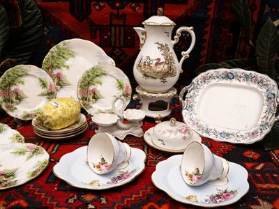 Assortimento di Accessori da Brunch in Porcellana