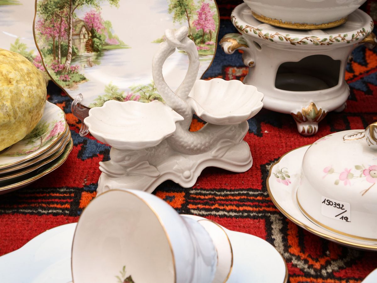 Assortimento di Accessori da Brunch in Porcellana
