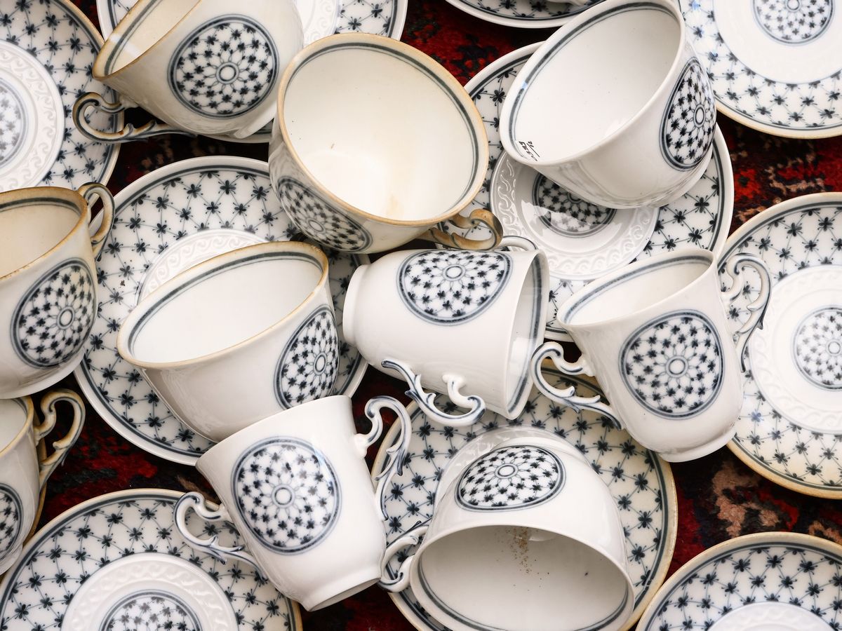 Servizio da Tè e Caffè in Porcellana, Museo Rete Blu, Richard Ginori