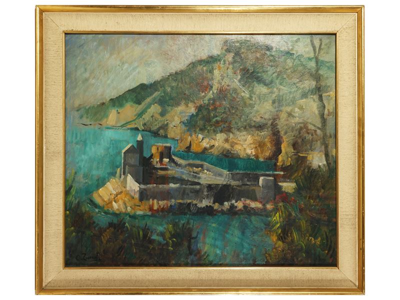 Oreste Zuccoli - Paesaggio Marino