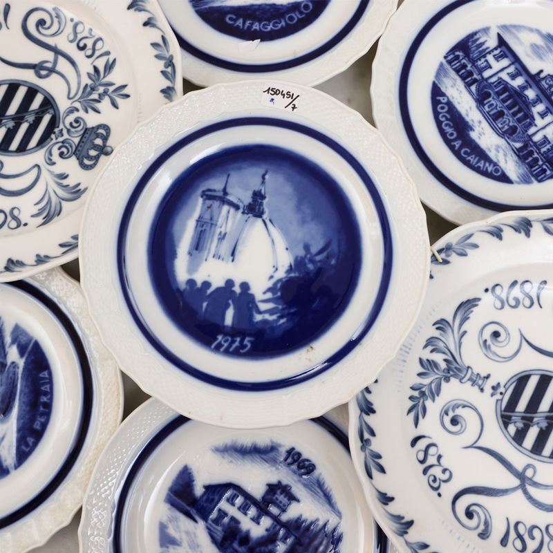 Lotto di Piatti da Collezione in Porcellana, Richard Ginori e Meissen