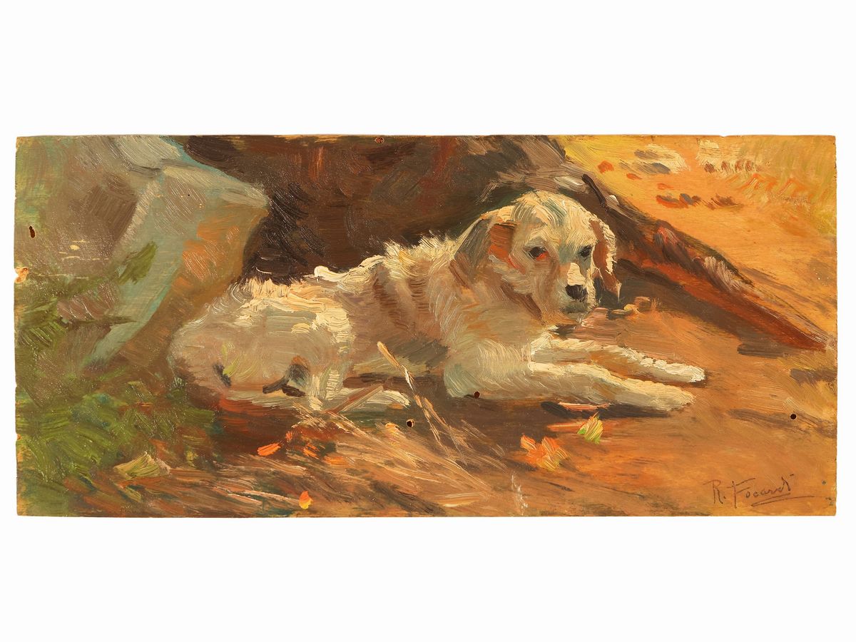 Ruggero Focardi - Cane da Pagliaio - Contadino a Riposo