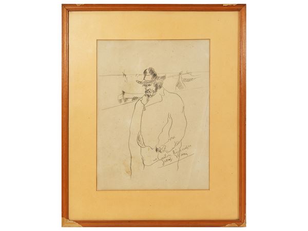 Lorenzo Viani : Un Cantore Riveriasco  - Auction The Bendinelli Collection - Maison Bibelot - Casa d'Aste Firenze - Milano