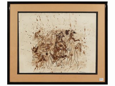 Bozzetto per il Ratto delle Sabine 1941