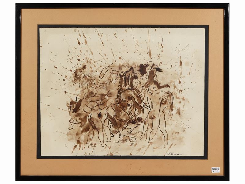 Felice Carena - Bozzetto per il Ratto delle Sabine 1941