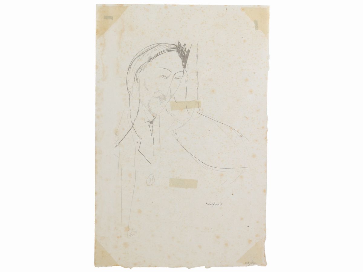 Ritratto di Leopold Zborowski, da Amedeo Modigliani