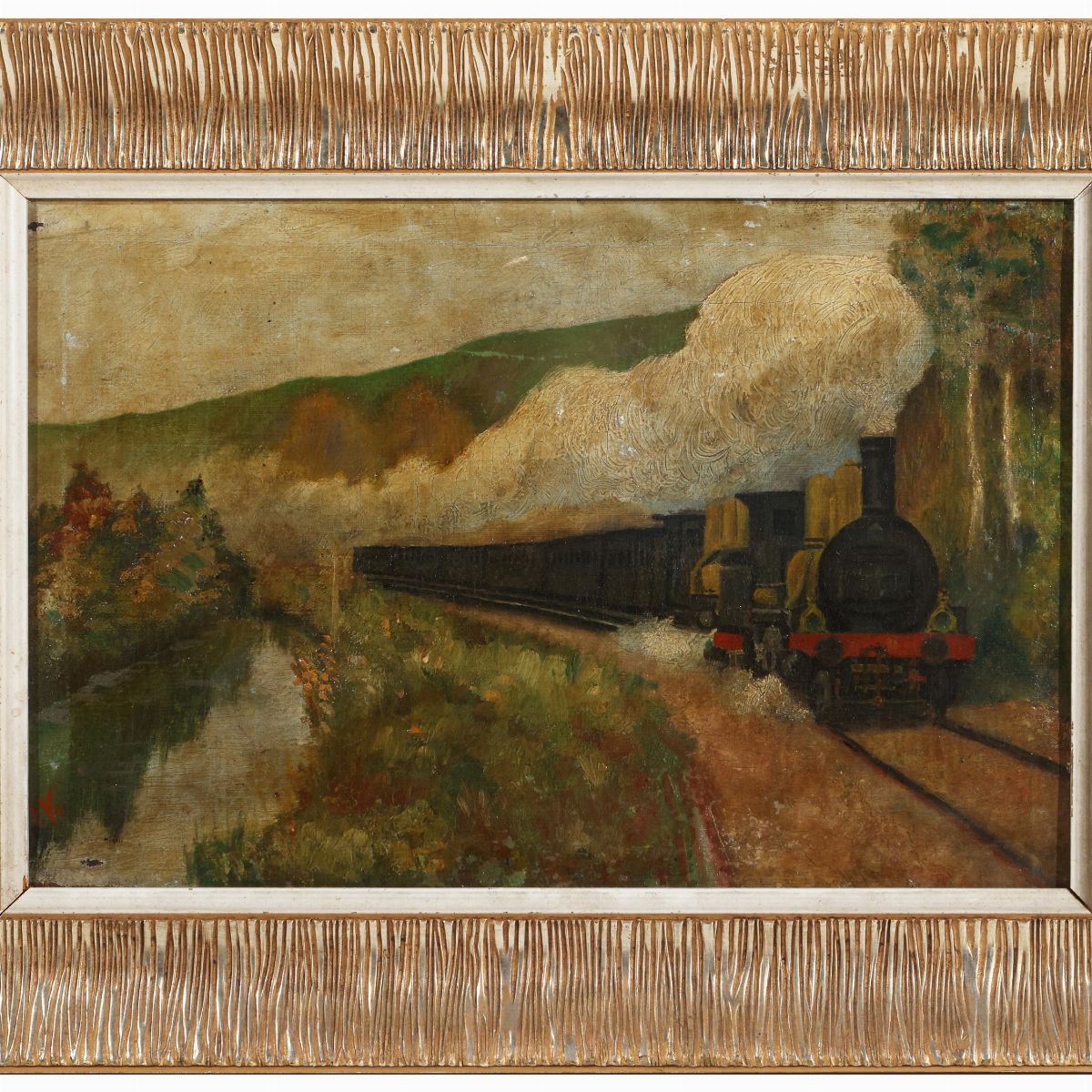 Scuola Nordeuropea - Paesaggi con Locomotive