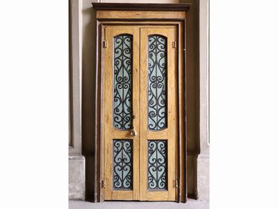 Porta a Due Ante in Legno Tenero