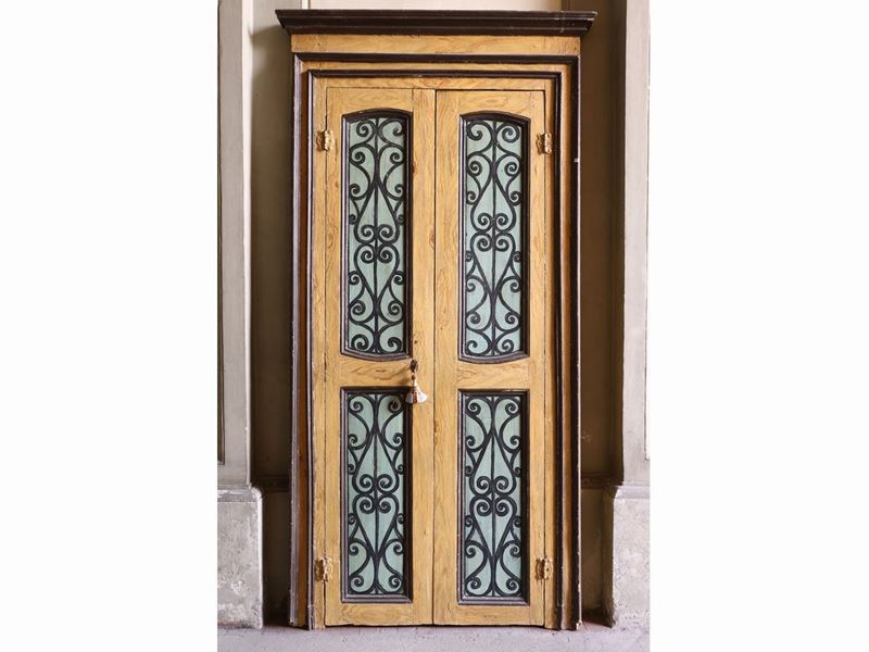 Porta a Due Ante in Legno Tenero