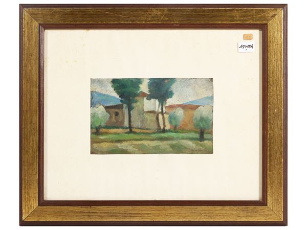 Paesaggio  (XX secolo)  - Asta La casa classica. Stile intramontabile - Maison Bibelot - Casa d'Aste Firenze - Milano