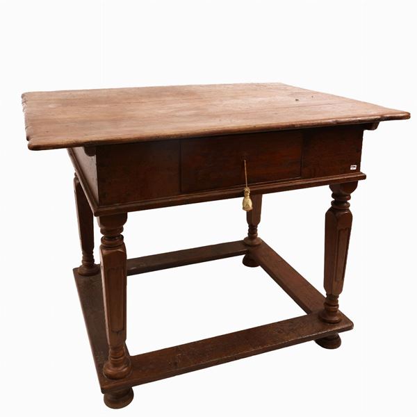 Work table in walnut and oak  (nineteenth century)  - Auction The art of furnishing - Maison Bibelot - Casa d'Aste Firenze - Milano