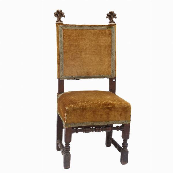 Walnut high chair