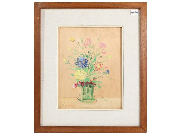 Fioravante Seibezzi (1906-1975),, Vase of Flowers 1962
