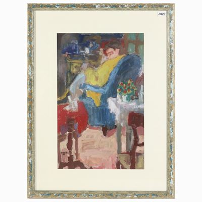 Veduta D'interno con Figura 1952