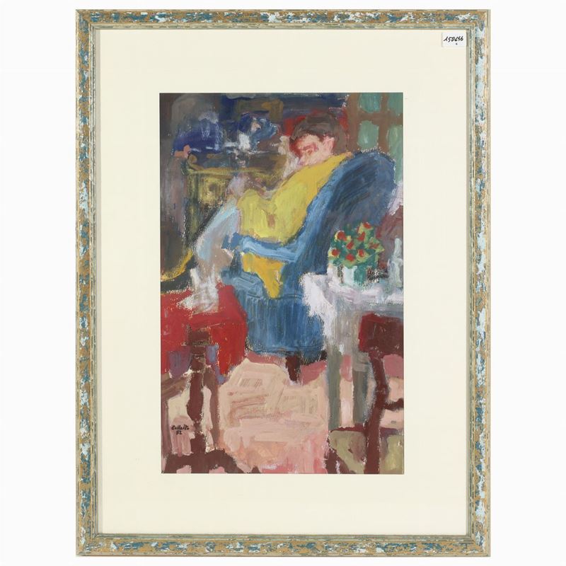Orlando di Collalto - Veduta D'interno con Figura 1952