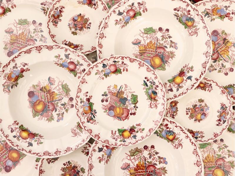 Servizio di Piatti in Terraglia Mason's, Fruit Basket