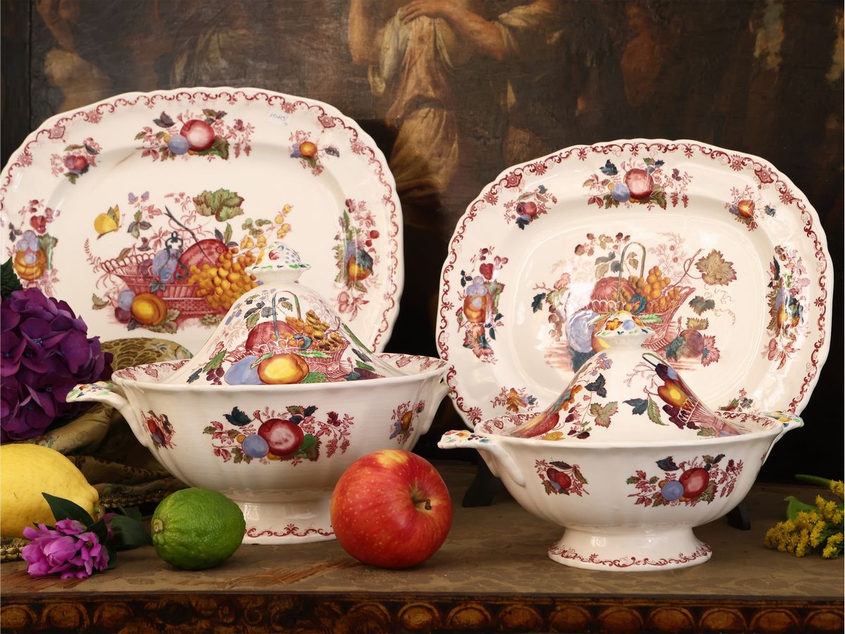 Servizio di Piatti in Terraglia Mason's, Fruit Basket