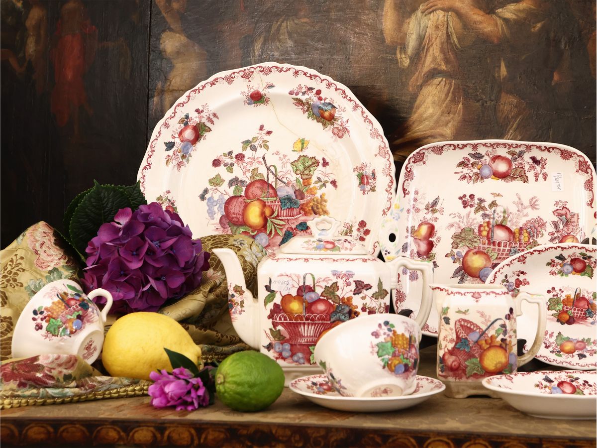 Servizio di Piatti in Terraglia Mason's, Fruit Basket