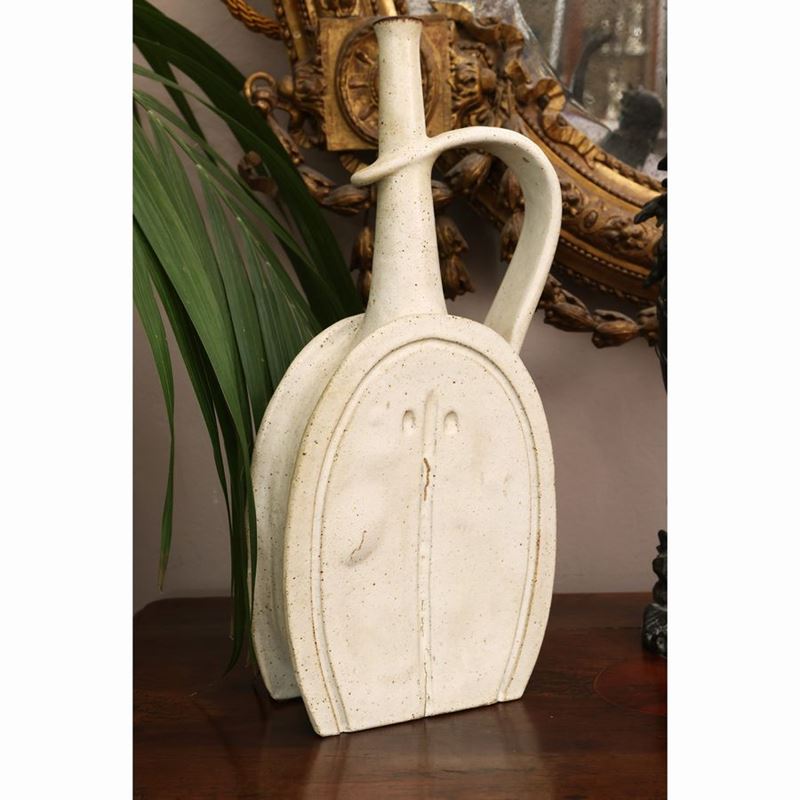 Bruno Gambone - Vaso in Terracotta Smaltata, Anni Settanta
