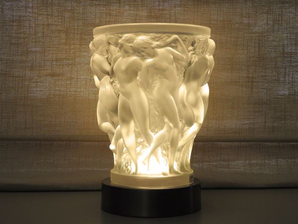 Baccantes crystal vase, Lalique