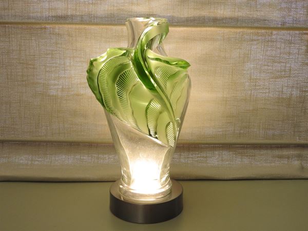 Tanega crystal vase, Lalique