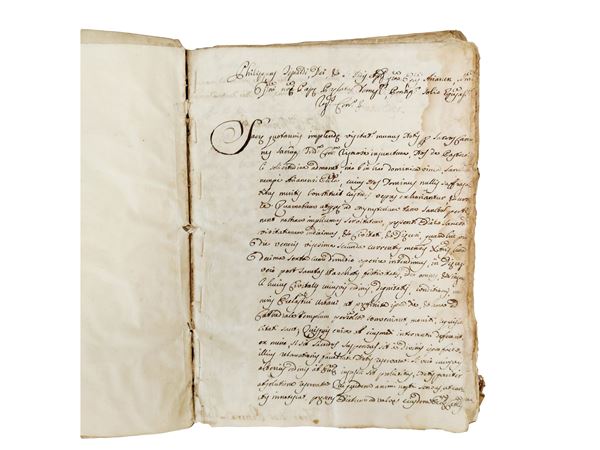 Ancient manuscript Episcopal visits 1742/1747