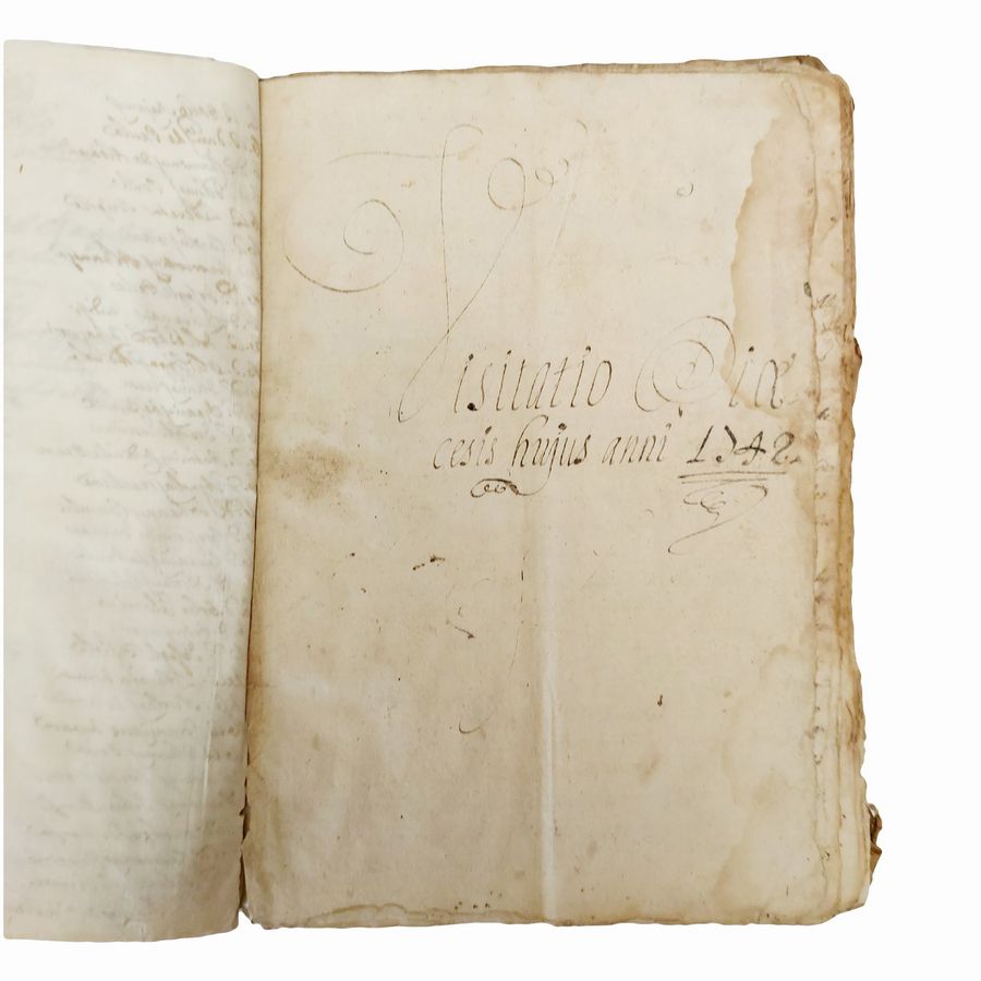 Antico Manoscritto Visite Episcopali 1742/1747
