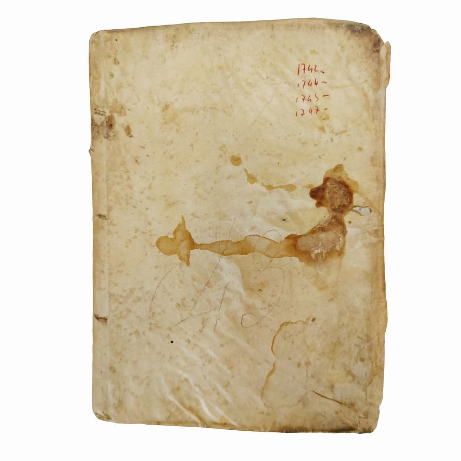 Antico Manoscritto Visite Episcopali 1742/1747